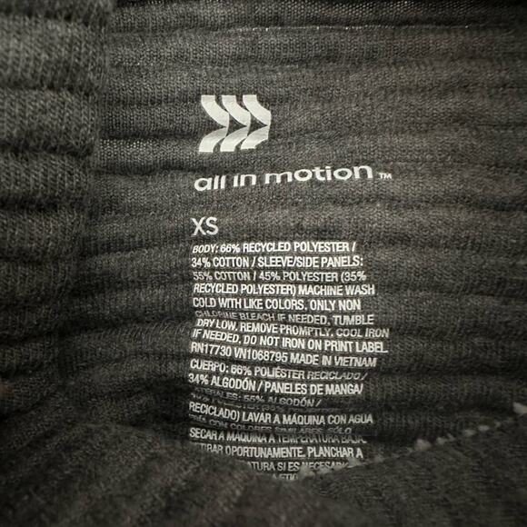 Grey Ribbed Quilted Sweatshirt Mock Turtleneck Sweater Zip Sides Cozy Athleisure - Picture 5 of 6